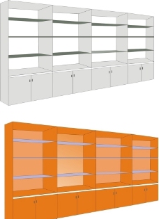 展示柜效果图图片