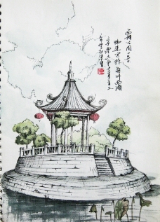 潮州西湖公园一景
