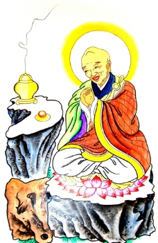 佛教手绘图片