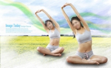 瑜伽美女瑜伽性感健身美女图片