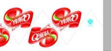 草莓QQ糖包装素材图片