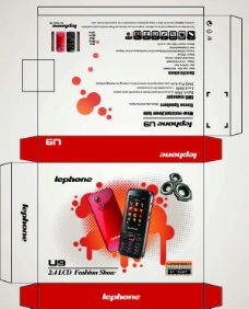 品牌包装LEPHONE品牌手机U9包装设计图片