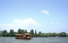 杭州 西湖 游船图片