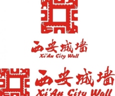 西安城墙logo图片
