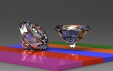 钻石 3D 模型图片