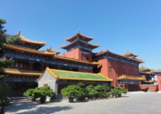 蓬莱三仙山古式建筑图片