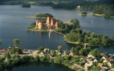 岛屿中古代欧洲城堡图片