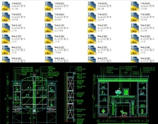 CAD室内设计施工图常用图块之餐厅图片
