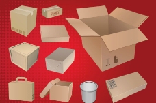 纸盒包装设计矢量图片