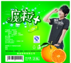 橙汁标签图片