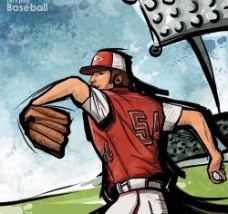 漫画体育漫画棒球体育运动图片