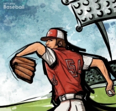漫画体育漫画棒球体育运动图片
