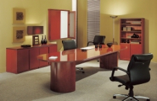 办公会议办公家具会议室图片