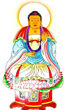 佛教手绘图片