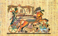 埃及壁画埃及木马壁画图片