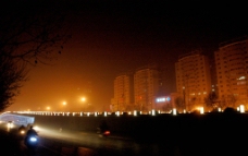 郑州市东风路北环路立交桥夜景图片