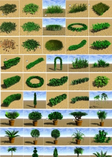 景观设计园林景观max模型图片